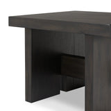Featuring Isaac Smoked Black End Table by Four Hands at Amethyst Home. A versatile end table of smoked black oak features joint and connection construction for a design-forward look. Visible knots and graining add character.Collection: HaidenColors: Smoked Black VeneerMaterials: Thick Oak Veneer ,Solid Oak Weight: 45.19 lbs. Amethyst Home provides interior design, new home construction design consulting, vintage area rugs, and lighting in the Laguna Beach metro area.