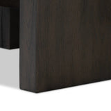 Featuring Isaac Smoked Black End Table by Four Hands at Amethyst Home. A versatile end table of smoked black oak features joint and connection construction for a design-forward look. Visible knots and graining add character.Collection: HaidenColors: Smoked Black VeneerMaterials: Thick Oak Veneer ,Solid Oak Weight: 45.19 lbs. Amethyst Home provides interior design, new home construction design consulting, vintage area rugs, and lighting in the Los Angeles metro area.