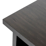Featuring Isaac Smoked Black End Table by Four Hands at Amethyst Home. A versatile end table of smoked black oak features joint and connection construction for a design-forward look. Visible knots and graining add character.Collection: HaidenColors: Smoked Black VeneerMaterials: Thick Oak Veneer ,Solid Oak Weight: 45.19 lbs. Amethyst Home provides interior design, new home construction design consulting, vintage area rugs, and lighting in the Portland metro area.