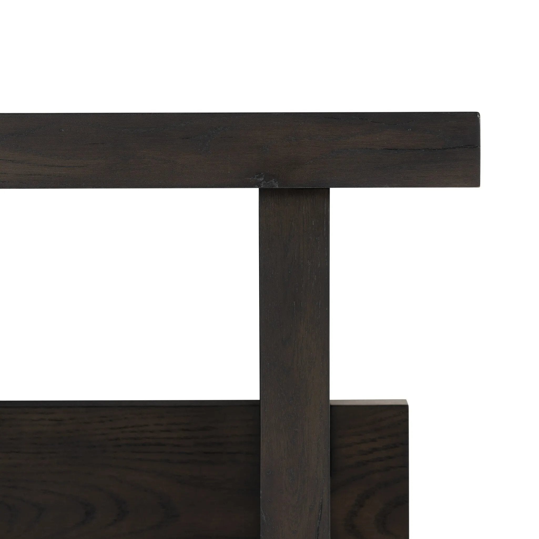 Featuring Isaac Smoked Black End Table by Four Hands at Amethyst Home. A versatile end table of smoked black oak features joint and connection construction for a design-forward look. Visible knots and graining add character.Collection: HaidenColors: Smoked Black VeneerMaterials: Thick Oak Veneer ,Solid Oak Weight: 45.19 lbs. Amethyst Home provides interior design, new home construction design consulting, vintage area rugs, and lighting in the Scottsdale metro area.
