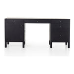 Featuring Isador Black Wash Poplar Executive Desk by Four Hands at Amethyst Home. Beautifully simple in spirit. Black-washed solid poplar forms a clean, Seventies-inspired executive desk with dovetail joinery plus iron and leather hardware, for a material-driven update to Shaker-like styling. Fully finished back grants the option to float desk anywhere in room.
Collection: F. Amethyst Home provides interior design, new construction, custom furniture, and area rugs in the Salt Lake City metro area.