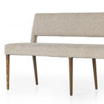 Featuring Joseph Light Camel Dining Bench by Four Hands at Amethyst Home. Simply styled and midcentury-minded, Joseph Light Camel Dining Bench is a textural light taupe upholstery that features a posterior cutout for added flair, with toasted nettlewood legs for natural contrast.
Overall Dimensions: 65"W x 22.75"L x 32"HWeight: 38.34 lbsMaterials: 100% Polyester, Solid Nettlewood. Amethyst Home provides interior design services, furniture, rugs, and lighting in the Dallas metro area.