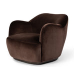 Featuring Julius Surrey Cocoa Swivel Chair by Four Hands at Amethyst Home. Velvety chocolate-brown upholstery pairs with an S-spring seat and enveloped frame for an inviting look and feel on this 360-degree swivel chair.
Collection: WestgateColors: Sienna Brown, Surrey CocoaMaterials: Solid Parawood, 76.8% Co, 23.2% PlOverall Dimensions: 35"W x 36"L x 29.50"HWeight: 63.93 lbsS. Amethyst Home provides interior design, new construction, custom furniture, and area rugs in the Laguna Beach metro area.