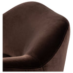 Featuring Julius Surrey Cocoa Swivel Chair by Four Hands at Amethyst Home. Velvety chocolate-brown upholstery pairs with an S-spring seat and enveloped frame for an inviting look and feel on this 360-degree swivel chair.
Collection: WestgateColors: Sienna Brown, Surrey CocoaMaterials: Solid Parawood, 76.8% Co, 23.2% PlOverall Dimensions: 35"W x 36"L x 29.50"HWeight: 63.93 lbsSeat. Amethyst Home provides interior design, new construction, custom furniture, and area rugs in the San Diego metro area.