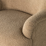 Featuring Kadon Swivel Chair in Sheepskin Camel by Four Hands at Amethyst Home. Simply classic. The Kadon Swivel Chair features a high wing back and pairs with softly rolled arms for a curvy look and supportive sit. Camel-colored shearling-upholstered seating tops a 360-degree swivel for total modernity.
Overall Dimensions: 35.50"W x 39"L x 32.75"HColor. Amethyst Home provides interior design, new home construction design consulting, vintage area rugs, and lighting in the Newport Beach metro area.