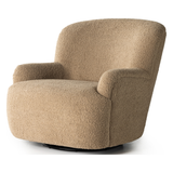Featuring Kadon Swivel Chair in Sheepskin Camel by Four Hands at Amethyst Home. Simply classic. The Kadon Swivel Chair features a high wing back and pairs with softly rolled arms for a curvy look and supportive sit. Camel-colored shearling-upholstered seating tops a 360-degree swivel for total modernity.
Overall Dimensions: 35.50"W x 39"L x 32.75"HColo. Amethyst Home provides interior design, new home construction design consulting, vintage area rugs, and lighting in the Salt Lake City metro area.