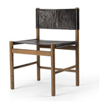 Featuring Kena Vintage Natural Dining Chair by Four Hands at Amethyst Home. Solid parawood forms a simple, vintage-inspired frame for sling-style seating of chocolate top-grain leather.
Collection: WestgateColors: Sonoma Black, Vintage NaturalMaterials: Top Grain Leather, Solid ParawoodOverall Dimensions: 23.50"W x 21"L x 34.50"HWeight: 12.35 lbVolume: 8.69 cu ftSeat Depth: 17.75". Amethyst Home provides interior design, new construction, custom furniture, and area rugs in the Monterey metro area.