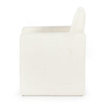 Featuring Kima Fayette Cloud Dining Chair by Four Hands at Amethyst Home. High style meets everyday sensibility. Upholstered Kima Fayette Cloud Dining Chair in cream-colored high-performance fabric, soft, voluminous shaping and grand scale dole a dramatic look to this sophisticated seating style. Performance fabrics are specially created to withstand spills. Amethyst Home provides interior design, new home construction design consulting, vintage area rugs, and lighting in the Calabasas metro area.