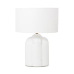 Featuring Yasmine Table Lamp by Four Hands at Amethyst Home. Gorgeous, glossy white concrete in a curvy base.  This lamp is an Amethyst fave.
Overall Dimensions: 20"W x 20"L x 27"H
Materials: Concrete, 100% Flax/Linen, Steel PlatingWeight: 23.37 lbBulb(s) Included: YesBulb Type: LedMax Wattage: 40. Amethyst Home provides interior design, new home construction design consulting, vintage area rugs, and lighting in the Monterey metro area.