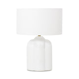 Featuring Yasmine Table Lamp by Four Hands at Amethyst Home. Gorgeous, glossy white concrete in a curvy base.  This lamp is an Amethyst fave.
Overall Dimensions: 20"W x 20"L x 27"H
Materials: Concrete, 100% Flax/Linen, Steel PlatingWeight: 23.37 lbBulb(s) Included: YesBulb Type: LedMax Wattage: 40. Amethyst Home provides interior design, new home construction design consulting, vintage area rugs, and lighting in the Monterey metro area.