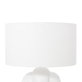 Featuring Yasmine Table Lamp by Four Hands at Amethyst Home. Gorgeous, glossy white concrete in a curvy base.  This lamp is an Amethyst fave.
Overall Dimensions: 20"W x 20"L x 27"H
Materials: Concrete, 100% Flax/Linen, Steel PlatingWeight: 23.37 lbBulb(s) Included: YesBulb Type: LedMax Wattage: 40. Amethyst Home provides interior design, new home construction design consulting, vintage area rugs, and lighting in the Salt Lake City metro area.