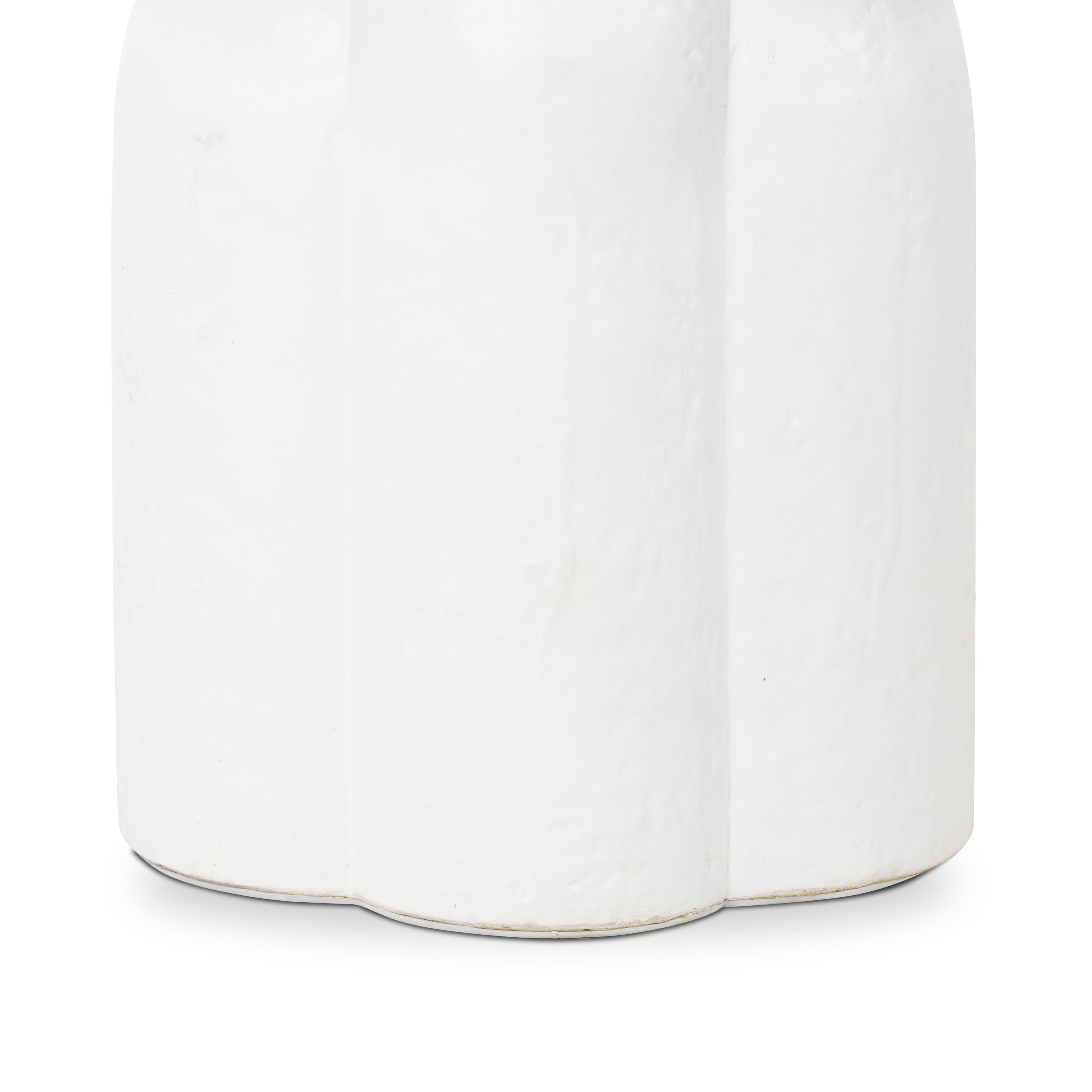 Featuring Yasmine Table Lamp by Four Hands at Amethyst Home. Gorgeous, glossy white concrete in a curvy base.  This lamp is an Amethyst fave.
Overall Dimensions: 20"W x 20"L x 27"H
Materials: Concrete, 100% Flax/Linen, Steel PlatingWeight: 23.37 lbBulb(s) Included: YesBulb Type: LedMax Wattage: 40. Amethyst Home provides interior design, new home construction design consulting, vintage area rugs, and lighting in the Seattle metro area.