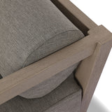 Featuring Laskin Washed Brown Outdoor Daybed by Four Hands at Amethyst Home. A soft, durable slipcover brings a complementary casual and laid-back look to structured framing of FSCA-certified teak. A bolster back cushion offers support and comfort in this outdoor daybed. Made in Italy, this sustainably made fabric is antimicrobial and highly resistant to s. Amethyst Home provides interior design, new home construction design consulting, vintage area rugs, and lighting in the Washington metro area.