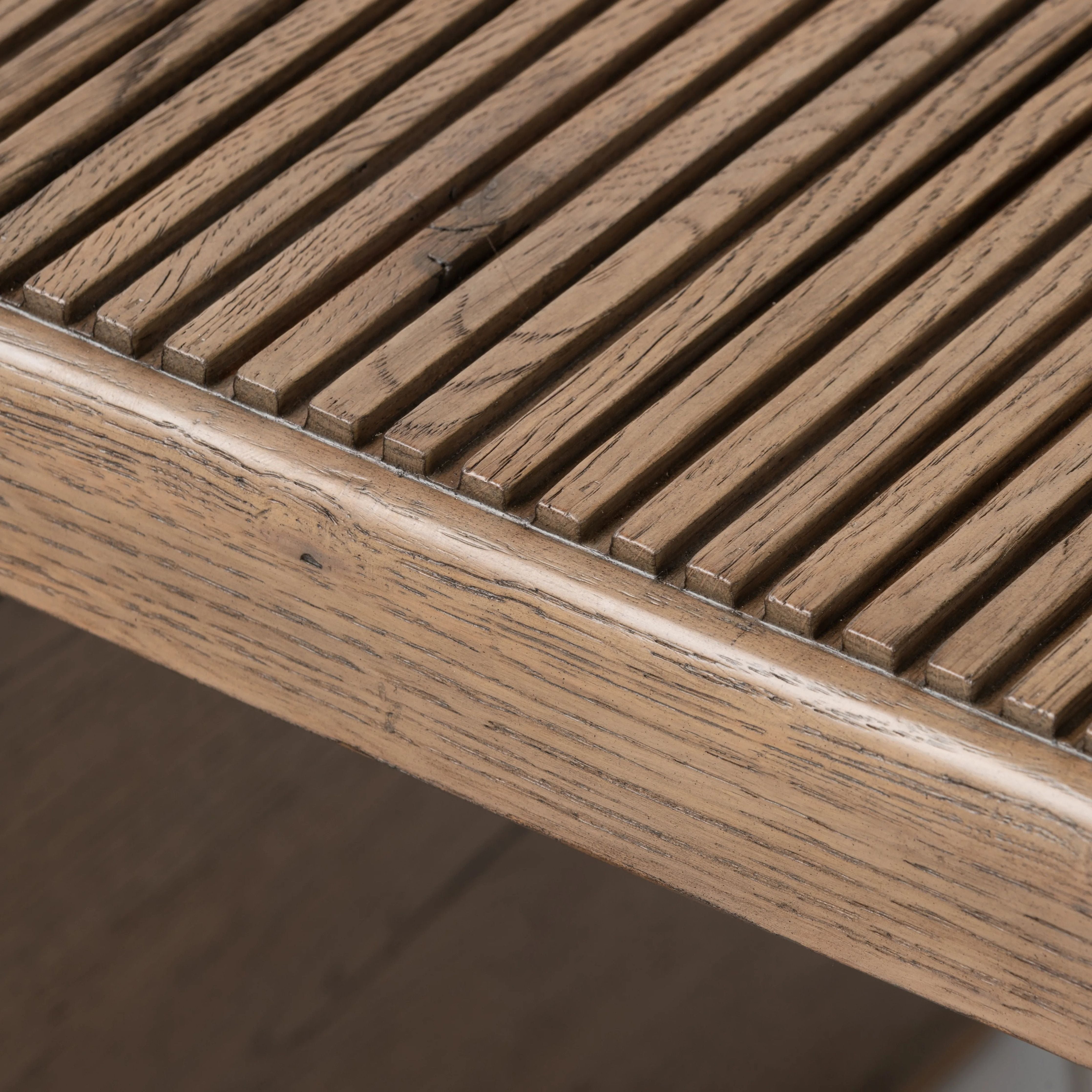 Featuring Leo Rustic Grey End Table by Four Hands at Amethyst Home. Made from rustic-finished oak, linear reeding and a curved shape define this midcentury-spirited end table. Designed in partnership with longtime Four Hands collaborator Thomas Bina and Brazilian designer Ronald Sasson.Overall Dimensions: 23.5"W x 27.5"L x 22"H
Collection: BinaColors: Rusti. Amethyst Home provides interior design, new home construction design consulting, vintage area rugs, and lighting in the Calabasas metro area.