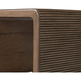 Featuring Leo Rustic Grey End Table by Four Hands at Amethyst Home. Made from rustic-finished oak, linear reeding and a curved shape define this midcentury-spirited end table. Designed in partnership with longtime Four Hands collaborator Thomas Bina and Brazilian designer Ronald Sasson.Overall Dimensions: 23.5"W x 27.5"L x 22"H
Collection: BinaColors: Rusti. Amethyst Home provides interior design, new home construction design consulting, vintage area rugs, and lighting in the Charlotte metro area.