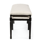 Featuring Lucille Alcala Cream Dining Bench by Four Hands at Amethyst Home. Solid oak legs support bench-style dining seat with water-repellent performance fabric in a versatile cream. Nailhead trim for fun finishing touch. Performance fabrics are specially created to withstand spills, stains, high traffic and wear, ensuring long-term comfort and unmatched durability.Overall. Amethyst Home provides interior design, new construction, custom furniture, and area rugs in the Salt Lake City metro area.