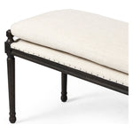 Featuring Lucille Alcala Cream Dining Bench by Four Hands at Amethyst Home. Solid oak legs support bench-style dining seat with water-repellent performance fabric in a versatile cream. Nailhead trim for fun finishing touch. Performance fabrics are specially created to withstand spills, stains, high traffic and wear, ensuring long-term comfort and unmatched durability.Overall Dimens. Amethyst Home provides interior design, new construction, custom furniture, and area rugs in the Seattle metro area.