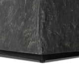 Featuring Lucius Smooth Black Concrete End Table by Four Hands at Amethyst Home. Cast black concrete features heavily textured sides that resemble natural slate, paired with a smoothed tabletop.Collection: ChandlerColors: Smooth Black Concrete ,Textured Black ConcreteMaterials: Concrete Weight: 52.91 lbs. Amethyst Home provides interior design, new home construction design consulting, vintage area rugs, and lighting in the San Diego metro area.