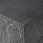 Featuring Lucius Smooth Black Concrete End Table by Four Hands at Amethyst Home. Cast black concrete features heavily textured sides that resemble natural slate, paired with a smoothed tabletop.Collection: ChandlerColors: Smooth Black Concrete ,Textured Black ConcreteMaterials: Concrete Weight: 52.91 lbs. Amethyst Home provides interior design, new home construction design consulting, vintage area rugs, and lighting in the Winter Garden metro area.