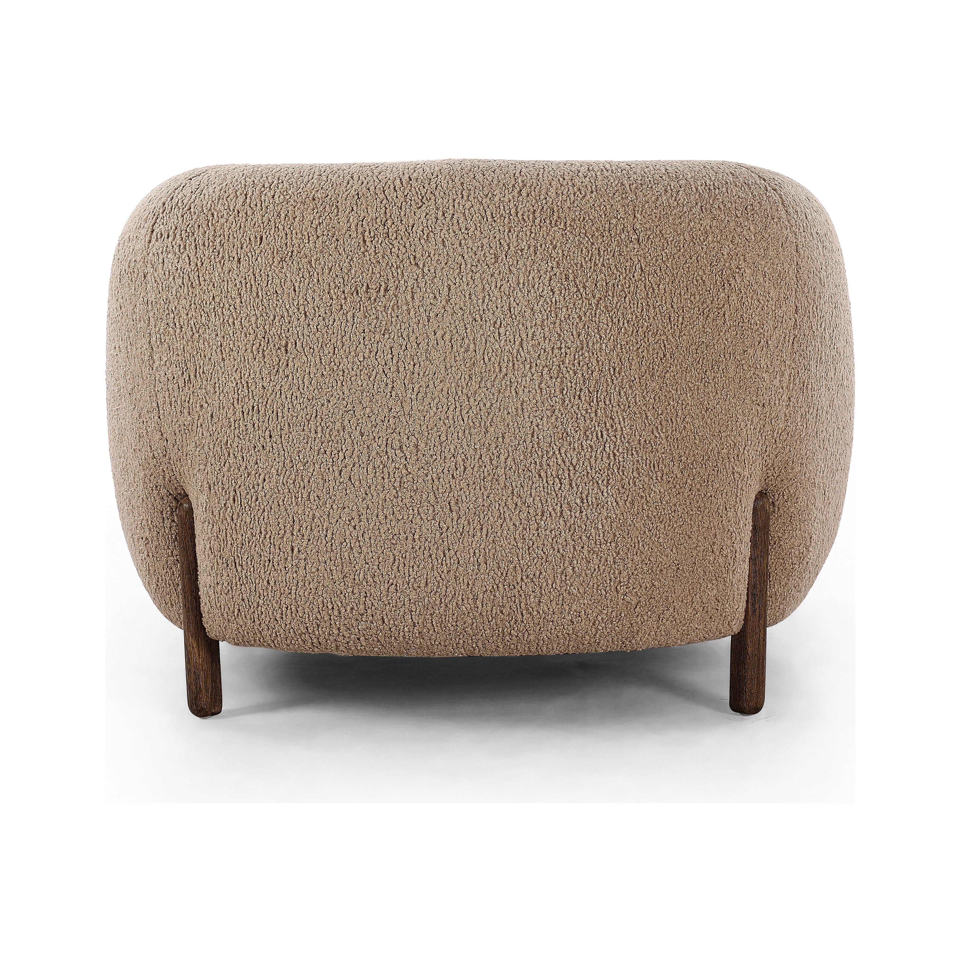 Featuring Lyla Chair - Sheepskin Camel by Four Hands at Amethyst Home. Lyla Sheepskin Camel Chair is a fresh take on the traditional tub chair, with exaggerated depth for drama and comfort. Solid wood legs intersect sheepskin upholstery for clean contrast and scale.
Overall Dimensions: 38"W x 33"L x 28"HWeight: 58.2 lbsMaterials: 100% Polyester, Solid Parawood
Seat Depth: 22"Seat Height: . Amethyst Home provides interior design services, furniture, rugs, and lighting in the Kansas City metro area.