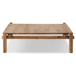 Featuring Marcia French Oak Square Coffee Table by Four Hands at Amethyst Home. Designed by Thomas Bina and Ronald Sasson, a design partnership blending both modern minimalist and Brazilian influences. Crafted from natural reclaimed French oak with overstated joint details. Rounded edges bring a soft, playful feel to the entire piece.Overall Dimensions: 50. Amethyst Home provides interior design, new home construction design consulting, vintage area rugs, and lighting in the Des Moines metro area.