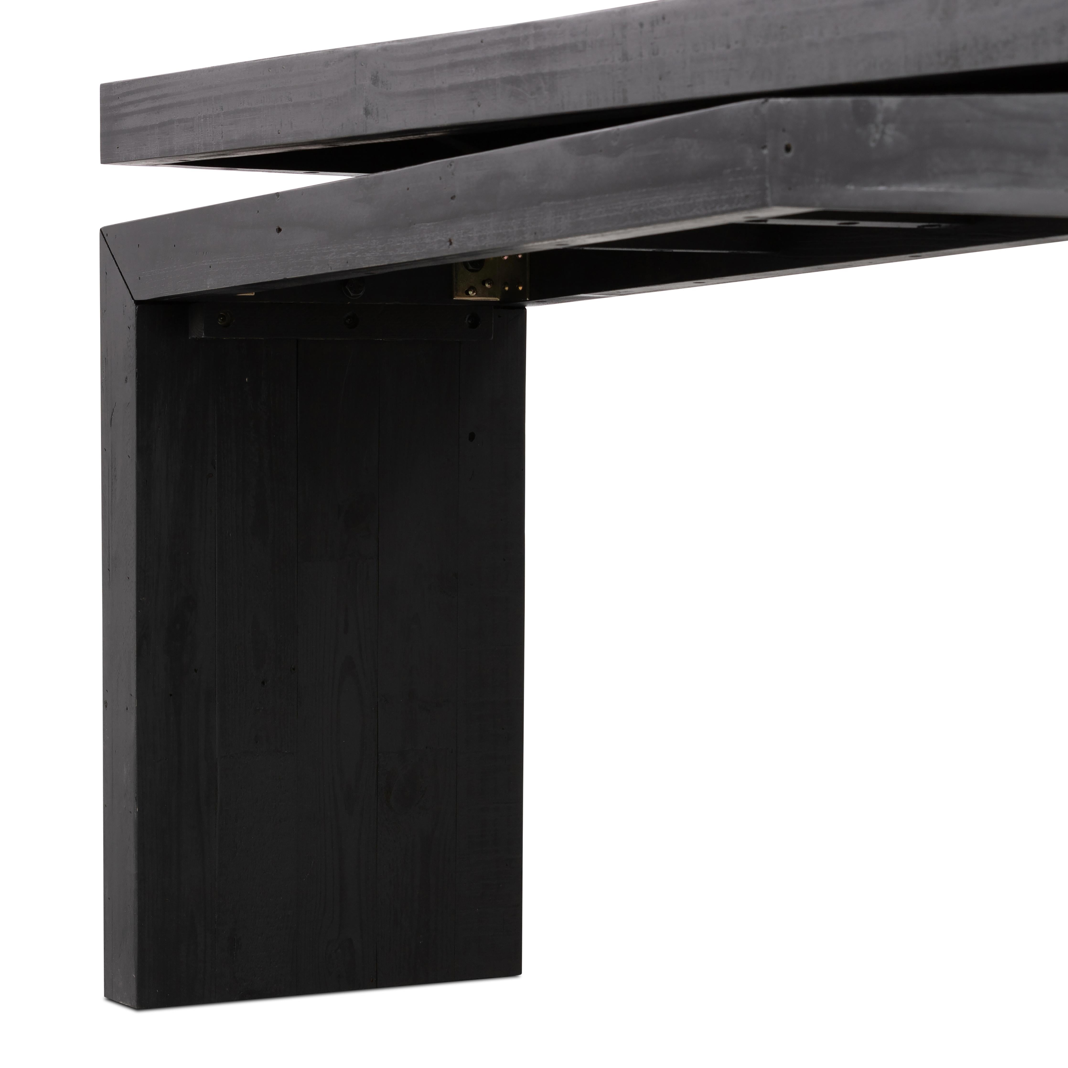 Featuring Matthes Aged Black Pine Console Table by Four Hands at Amethyst Home. Simple and streamlined to showcase natural beauty. Finished in a traditional black, solid reclaimed pine forms a modern media console with rustic vibes.Overall Dimensions: 78.75"W x 15"L x 30.75"H
Colors: Weathered WheatMaterials: Solid Reclaimed PineWeight: 70.55Clearance from . Amethyst Home provides interior design, new home construction design consulting, vintage area rugs, and lighting in the Nashville metro area.