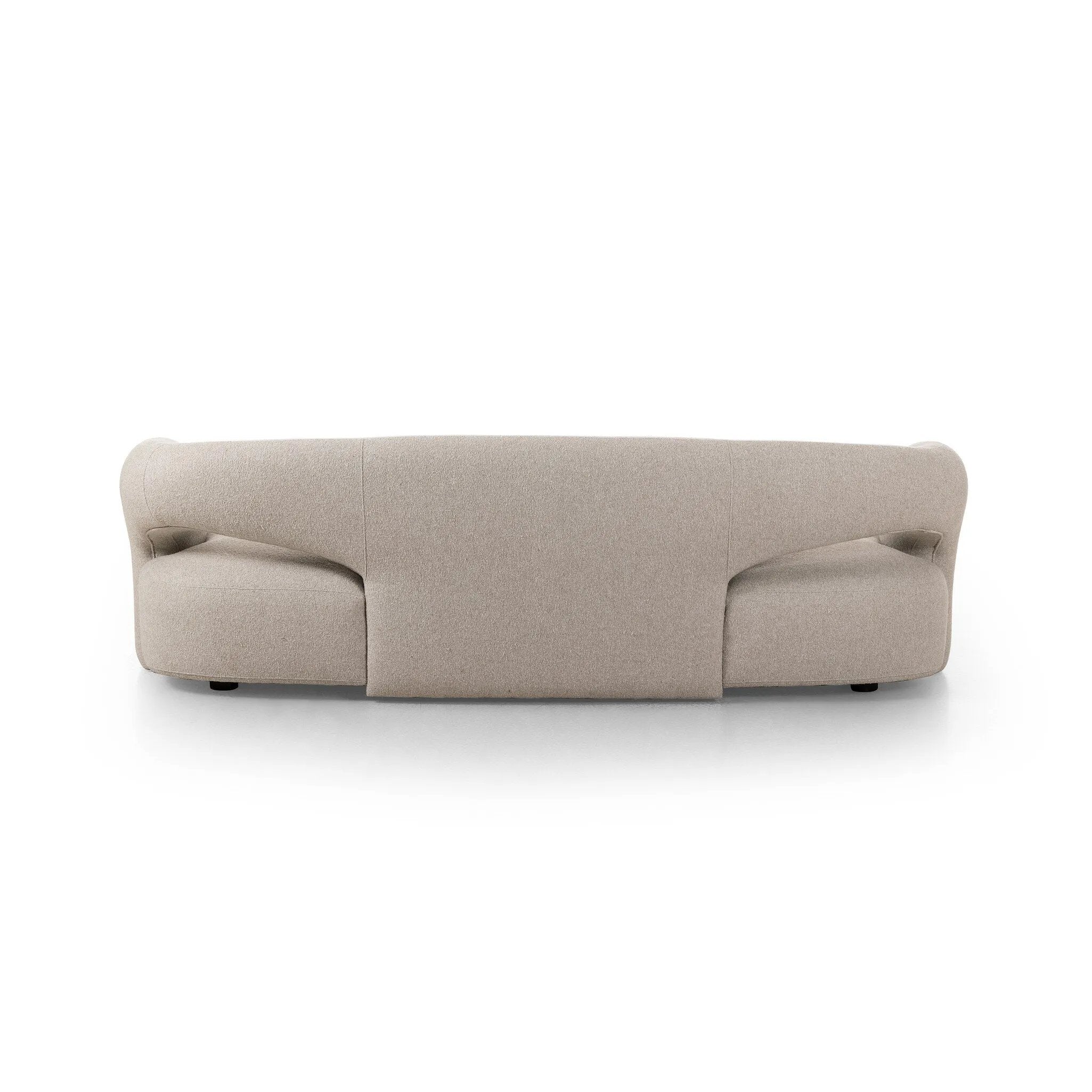 Featuring Mazie Crete Pebble Sofa by Four Hands at Amethyst Home. A fluid play on seating. This statement making sofa features subtle cutouts on the back with plush arms that hug the bench seat. Upholstered in a tight, wool-like textile for a polished look.
Overall Dimensions: 35.0" L x 95.5 " W x 28.5" H
Collection: GraysonColors: Crete PebbleMaterials: 10. Amethyst Home provides interior design, new home construction design consulting, vintage area rugs, and lighting in the Park City metro area.