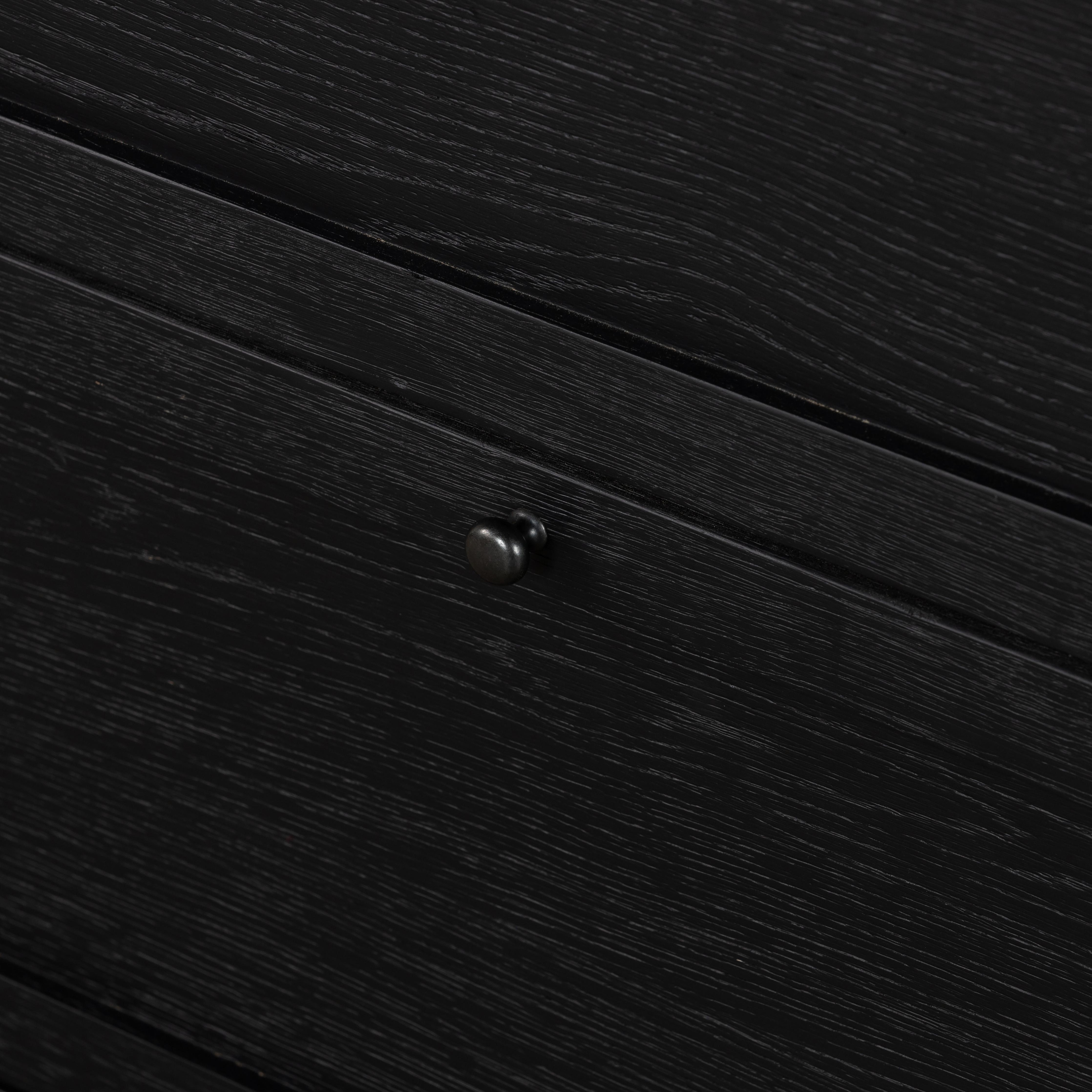 Featuring Millie Drifted Matte Black Nightstand by Four Hands at Amethyst Home. The Millie Drifted Matte Black Nightstand is perfect for adding a touch of modern charm to your home. With its drifted matte black veneer, solid parawood and iron accents, this nightstand brings a sophisticated style to any bedroom. Plus, the antique pewter and drifted oak col. Amethyst Home provides interior design, new home construction design consulting, vintage area rugs, and lighting in the Kansas City metro area.