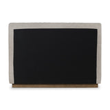 Featuring Montgomery Bed by Four Hands at Amethyst Home. The Montgomery Bed is a tall, vertical-channeled headboard that is upholstered in grey high-performance fabric for a sensible take on modern bedroom styling. A parawood plinth base grounds the whole look. Performance fabrics are specially created to withstand spills, stains, high traffic and wear, ensuring long-term comfort and unm. Amethyst Home provides interior design services, furniture, rugs, and lighting in the Kansas City metro area.