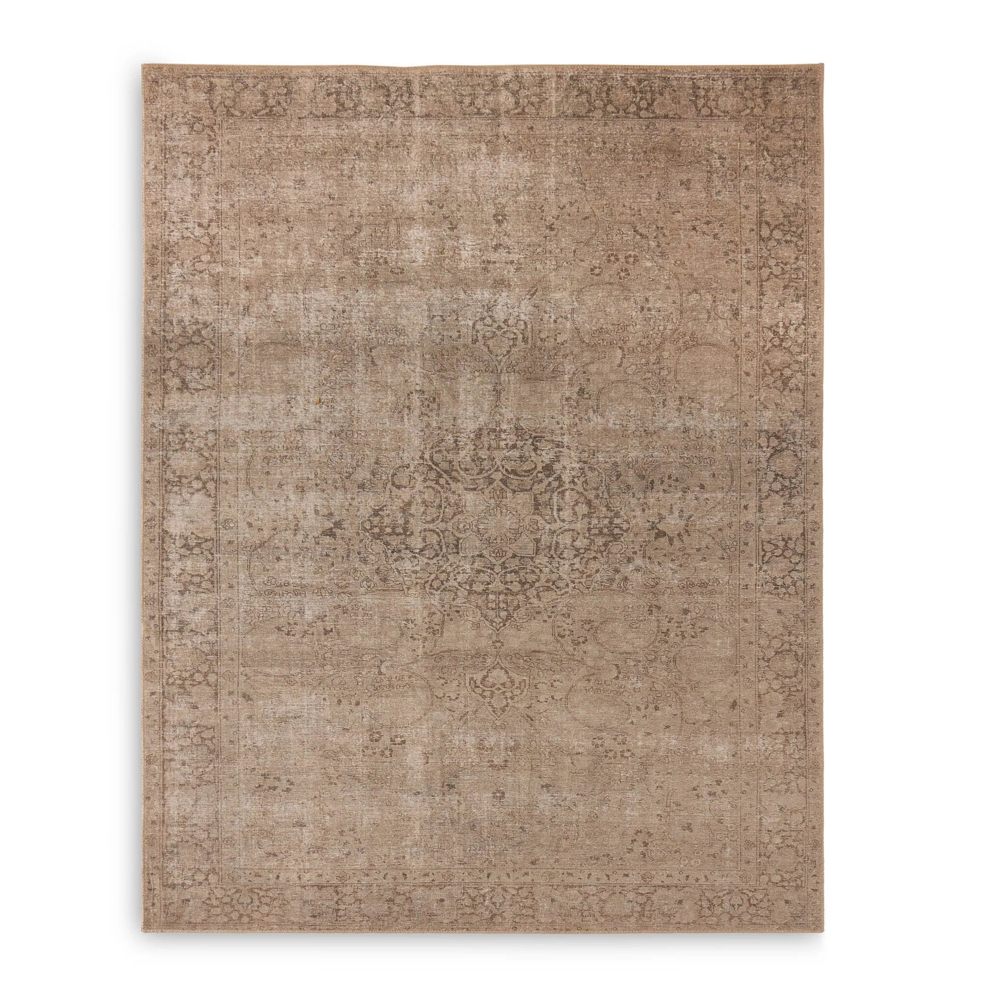 Featuring Morelli Alani Natural Rug by Four Hands at Amethyst Home. A jute-blend area rug is power-loomed in Egypt. Each pattern is created from a high-quality scan of a vintage rug. A team of graphic designers then perfects the pattern and colors to closely resemble the original rug. The result: a textural and versatile piece that looks authentically antiq. Amethyst Home provides interior design, new home construction design consulting, vintage area rugs, and lighting in the Calabasas metro area.