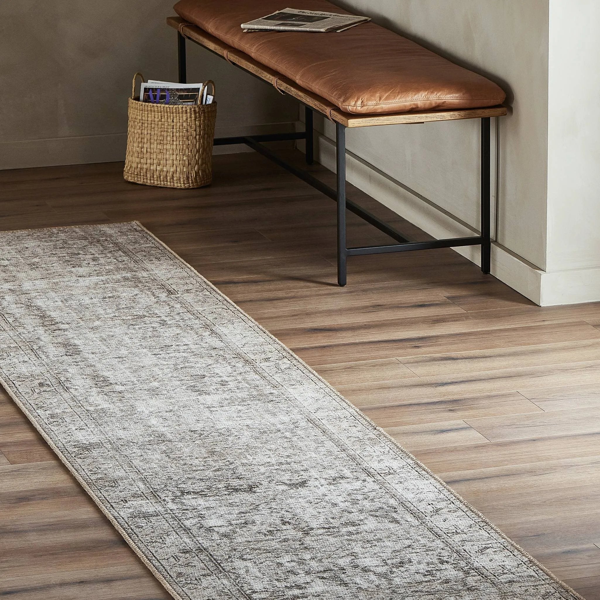 Featuring Nala Pewter Rug by Four Hands at Amethyst Home. Power-loomed in Egypt, a textural jute-blend area rug is printed to mimic an authentic vintage rug design.
Colors : NalaMaterials : 66% Polyester, 34% JuteRug Backing : YesRug Construction : Power LoomedStyle : PatternSuite : Nala. Amethyst Home provides interior design, new home construction design consulting, vintage area rugs, and lighting in the Des Moines metro area.