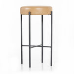 Featuring Nocona Natural Leather-Bar Stool by Four Hands at Amethyst Home. Modern minimalist to a T. Slim and airy, gunmetal-finished iron legs form a cradle-style frame for tan top-grain leather seating, perfectly sized for the bar.Overall Dimensions: 17.50"W x 17.50"L x 30"H
Collection: SevillaColors: Gunmetal ,Natural LeatherMaterials: Iron ,Top Grain Leather Weight: 9.7 lbsS. Amethyst Home provides interior design, new construction, custom furniture, and area rugs in the Des Moines metro area.