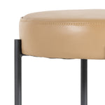 Featuring Nocona Natural Leather-Bar Stool by Four Hands at Amethyst Home. Modern minimalist to a T. Slim and airy, gunmetal-finished iron legs form a cradle-style frame for tan top-grain leather seating, perfectly sized for the bar.Overall Dimensions: 17.50"W x 17.50"L x 30"H
Collection: SevillaColors: Gunmetal ,Natural LeatherMaterials: Iron ,Top Grain Leather Weight: 9.7 lbsS. Amethyst Home provides interior design, new construction, custom furniture, and area rugs in the Washington metro area.