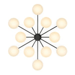 Featuring Orion Black Gunmetal Round Chandelier by Four Hands at Amethyst Home. Matte glass spheres seem to extend and reach across smooth brass rods. Each globe is individually blown, shaped and sculpted by hand through a one-hour process. Matte globes are specially manufactured to evenly diffuse light. The finish on the brass frame is achieved through a . Amethyst Home provides interior design, new home construction design consulting, vintage area rugs, and lighting in the Scottsdale metro area.