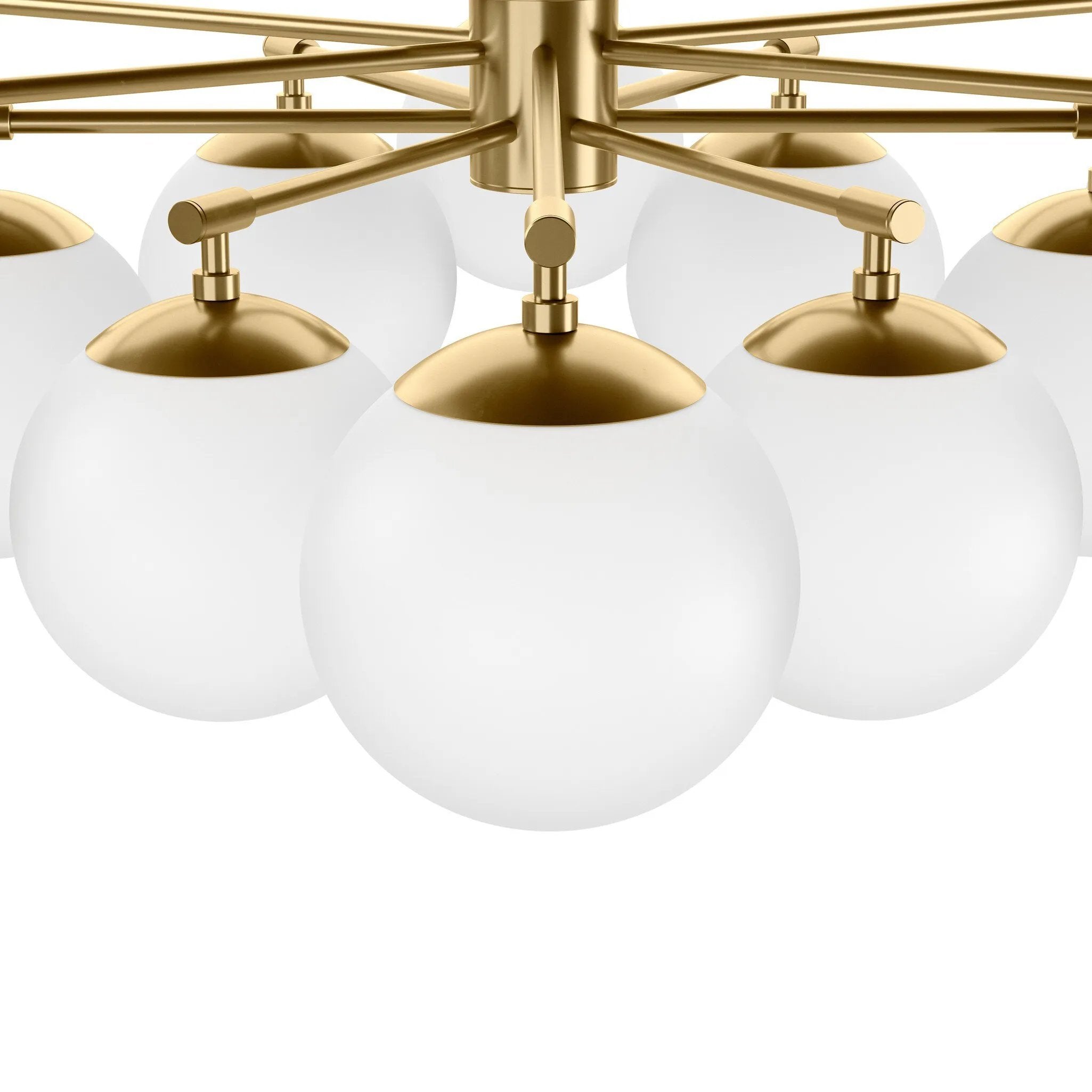 Featuring Orion Burnished Brass Round Chandelier by Four Hands at Amethyst Home. Matte glass spheres seem to extend and reach across smooth brass rods. Each globe is individually blown, shaped and sculpted by hand through a one-hour process. Matte globes are specially manufactured to evenly diffuse light. Brass and glass are 98% recyclable. Designed and. Amethyst Home provides interior design, new home construction design consulting, vintage area rugs, and lighting in the Winter Garden metro area.