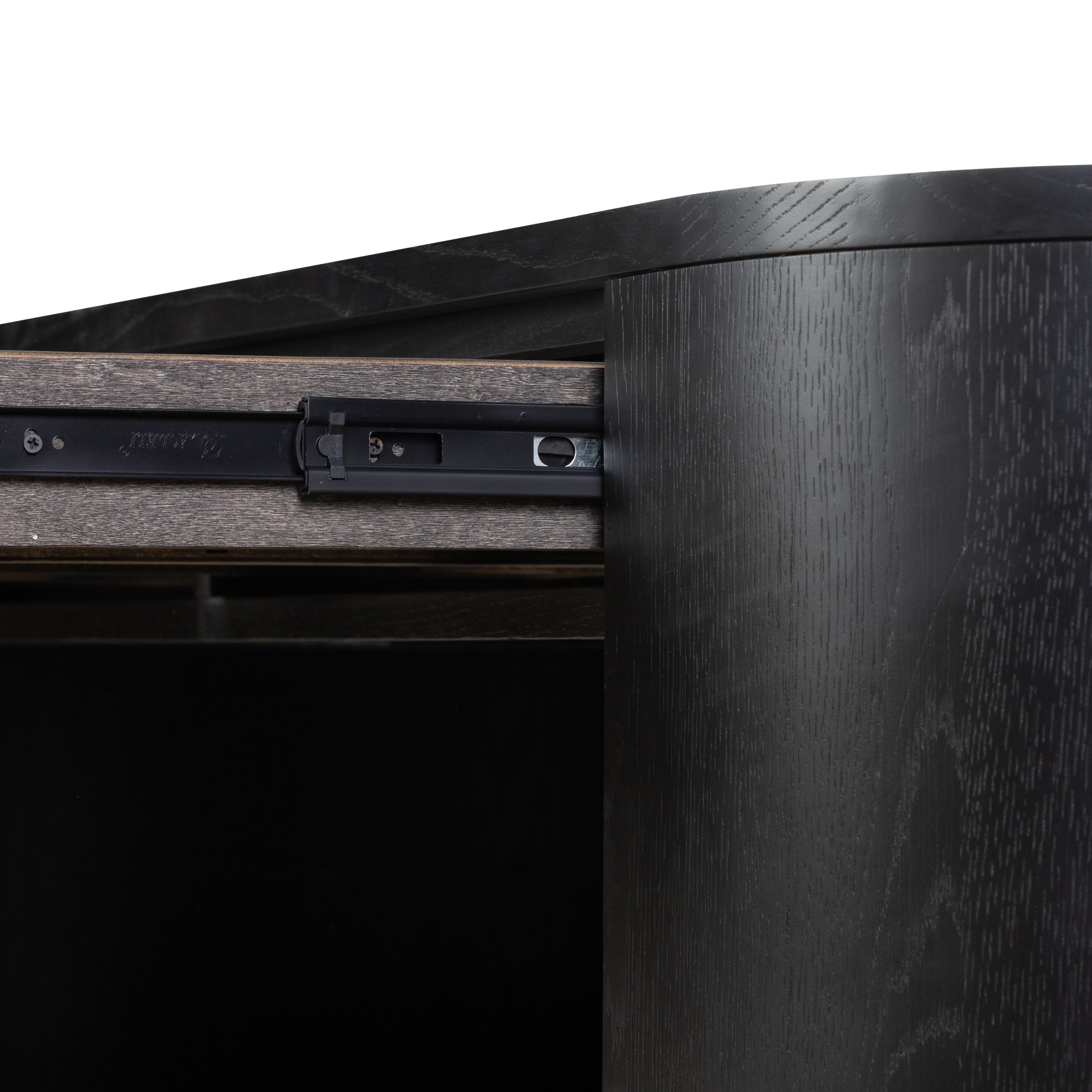 Featuring Pilar Brushed Ebony Oak Veneer Desk by Four Hands at Amethyst Home. An organic modern desk with clever, easy to access storage.Overall Dimensions: 60.25"W x 23.50"L x 31"H
Collection: FilmoreColors: Brushed Ebony Oak VeneerMaterials: Oak Veneer Weight: 110.23 lbs. Amethyst Home provides interior design, new home construction design consulting, vintage area rugs, and lighting in the Newport Beach metro area.