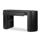 Featuring Pilar Brushed Ebony Oak Veneer Desk by Four Hands at Amethyst Home. An organic modern desk with clever, easy to access storage.Overall Dimensions: 60.25"W x 23.50"L x 31"H
Collection: FilmoreColors: Brushed Ebony Oak VeneerMaterials: Oak Veneer Weight: 110.23 lbs. Amethyst Home provides interior design, new home construction design consulting, vintage area rugs, and lighting in the Tampa metro area.