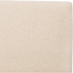 Featuring Quincy Lisbon Cream-King Bed by Four Hands at Amethyst Home. Modern, clean shaping meets inflated comfort with this padded, upholstered bed frame in a textural boucle-like pattern.  Text (251) 257-7986 for quick product details.Overall Dimensions: 92.25"W x 89.25"L x 48"H
Collection: EastonColors: Lisbon Cream ,BlackMaterials: 81% Pl, 19% Pc ,Solid P. Amethyst Home provides interior design, new home construction design consulting, vintage area rugs, and lighting in the Austin metro area.