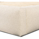 Featuring Quincy Lisbon Cream-King Bed by Four Hands at Amethyst Home. Modern, clean shaping meets inflated comfort with this padded, upholstered bed frame in a textural boucle-like pattern.  Text (251) 257-7986 for quick product details.Overall Dimensions: 92.25"W x 89.25"L x 48"H
Collection: EastonColors: Lisbon Cream ,BlackMaterials: 81% Pl, 19% Pc ,Soli. Amethyst Home provides interior design, new home construction design consulting, vintage area rugs, and lighting in the Calabasas metro area.