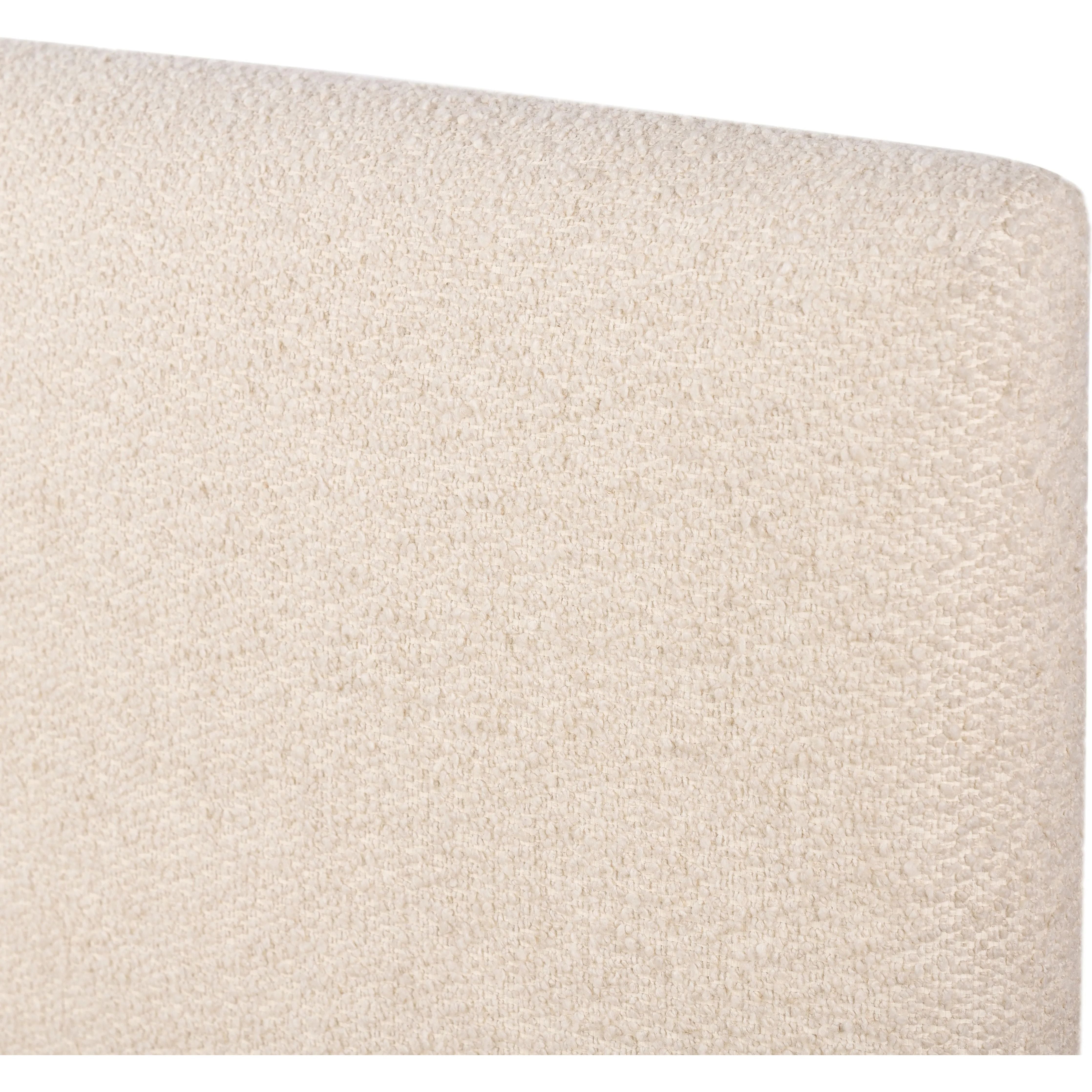 Featuring Quincy Lisbon Cream-King Bed by Four Hands at Amethyst Home. Modern, clean shaping meets inflated comfort with this padded, upholstered bed frame in a textural boucle-like pattern.  Text (251) 257-7986 for quick product details.Overall Dimensions: 92.25"W x 89.25"L x 48"H
Collection: EastonColors: Lisbon Cream ,BlackMaterials: 81% Pl, 19% Pc ,Sol. Amethyst Home provides interior design, new home construction design consulting, vintage area rugs, and lighting in the Des Moines metro area.