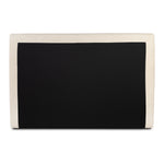 Featuring Quincy Lisbon Cream-King Bed by Four Hands at Amethyst Home. Modern, clean shaping meets inflated comfort with this padded, upholstered bed frame in a textural boucle-like pattern.  Text (251) 257-7986 for quick product details.Overall Dimensions: 92.25"W x 89.25"L x 48"H
Collection: EastonColors: Lisbon Cream ,BlackMaterials: 81% Pl, 19% Pc ,. Amethyst Home provides interior design, new home construction design consulting, vintage area rugs, and lighting in the Newport Beach metro area.