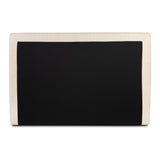 Featuring Quincy Lisbon Cream-King Bed by Four Hands at Amethyst Home. Modern, clean shaping meets inflated comfort with this padded, upholstered bed frame in a textural boucle-like pattern.  Text (251) 257-7986 for quick product details.Overall Dimensions: 92.25"W x 89.25"L x 48"H
Collection: EastonColors: Lisbon Cream ,BlackMaterials: 81% Pl, 19% Pc ,. Amethyst Home provides interior design, new home construction design consulting, vintage area rugs, and lighting in the Newport Beach metro area.