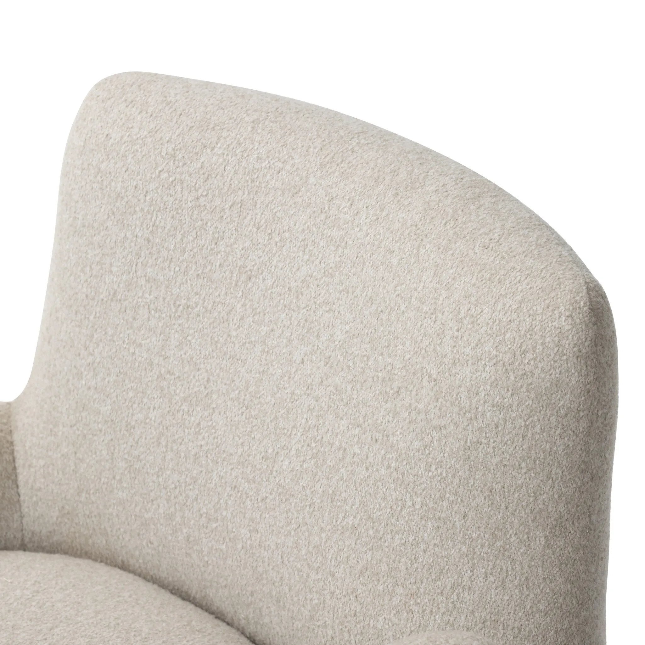 Featuring Reed Crete Pebble Accent Swivel Chair by Four Hands at Amethyst Home. The angular cutouts and tapered sides give this 360-degree swivel a geometric update. A modern take on a retro look, the chair's spring suspension and brushed pebble textile covering make it a truly transitional piece.
Collection: FarrowColors: Crete PebbleMaterials: 100% Polye. Amethyst Home provides interior design, new home construction design consulting, vintage area rugs, and lighting in the Alpharetta metro area.