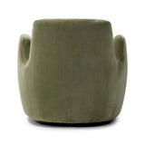 Featuring Reed Sapphire Sage Accent Swivel Chair by Four Hands at Amethyst Home. The angular cutouts and tapered sides give this 360-degree swivel a geometric update. A modern take on a retro look, the chair's spring suspension and sage velvet make it a truly transitional piece. Note that the velvet's hue will appear to change depending on the light.
C. Amethyst Home provides interior design, new home construction design consulting, vintage area rugs, and lighting in the Salt Lake City metro area.