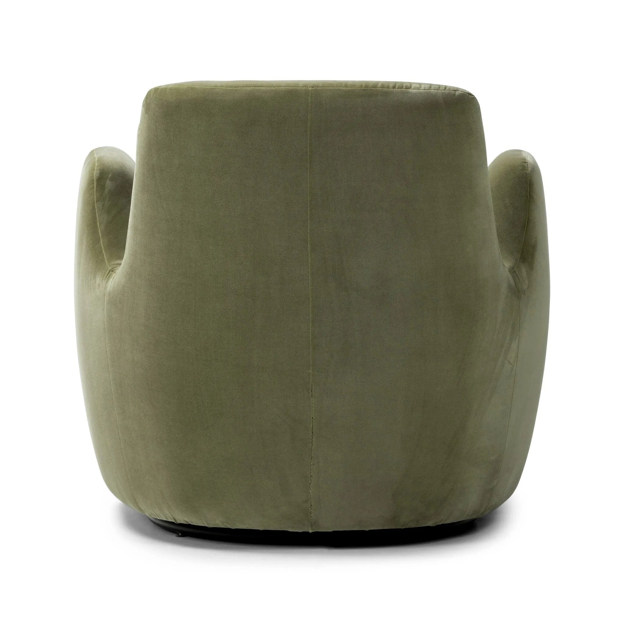 Featuring Reed Sapphire Sage Accent Swivel Chair by Four Hands at Amethyst Home. The angular cutouts and tapered sides give this 360-degree swivel a geometric update. A modern take on a retro look, the chair's spring suspension and sage velvet make it a truly transitional piece. Note that the velvet's hue will appear to change depending on the light.
C. Amethyst Home provides interior design, new home construction design consulting, vintage area rugs, and lighting in the Salt Lake City metro area.