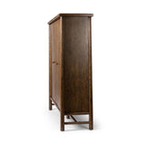 Featuring Renaud Dark Toasted Oak Cabinet by Four Hands at Amethyst Home. A beautifully simple statement piece. This three-door cabinet is crafted from a mix of solid oak and veneer in a dark toasted finish. Details include subtle, tapered corner posts and minimal rounded door knobs.
Overall Dimensions: 20.0" L x 74.0 " W x 69.0" H
Collection: WellsColors: Dark. Amethyst Home provides interior design, new home construction design consulting, vintage area rugs, and lighting in the Omaha metro area.
