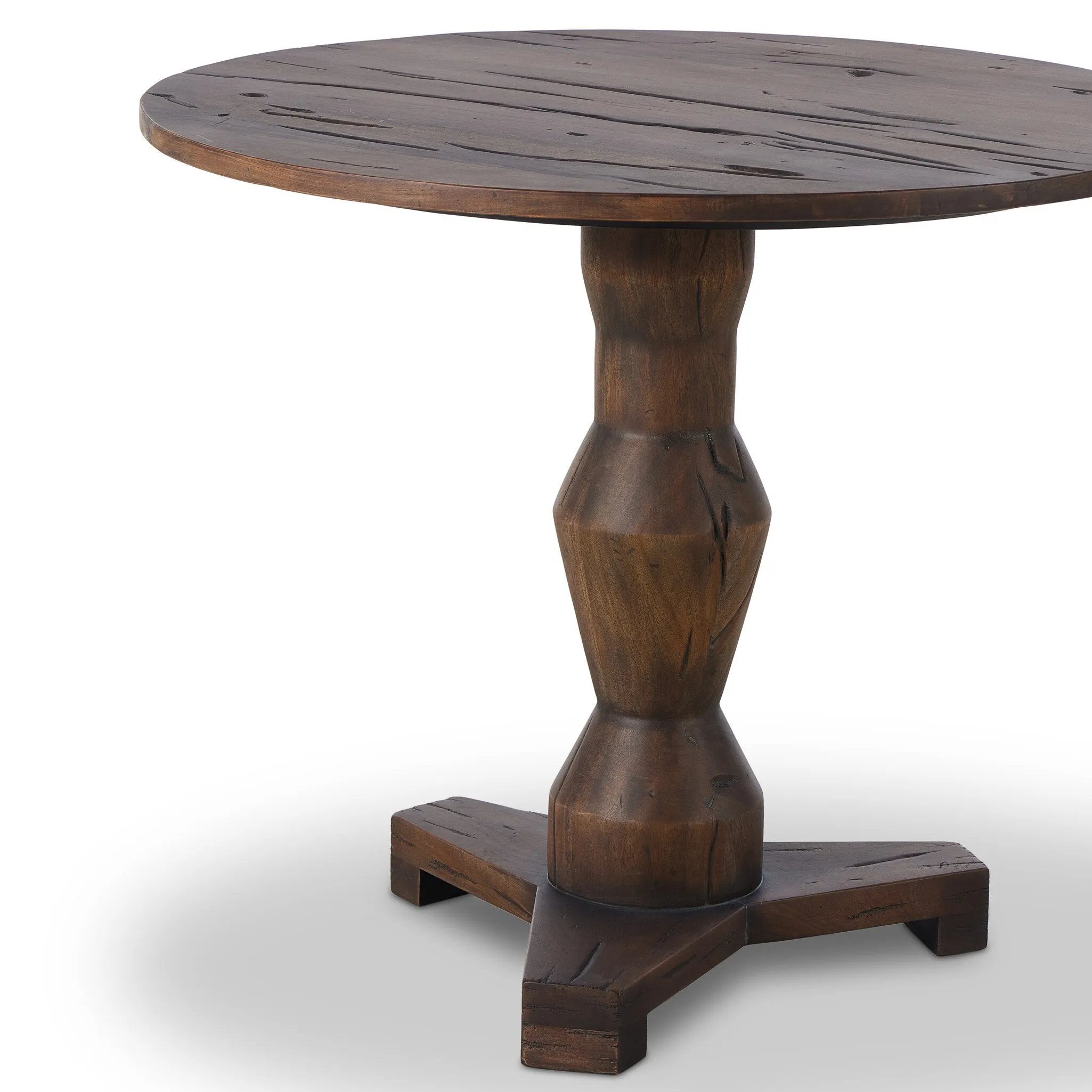 Featuring Rivi Antique Belgium Bleach End Table by Four Hands at Amethyst Home. Inspired by Romanian sculptor Constantin, a classic pedestal table of mixed character woods works a heritage look into the home.
Collection: TheoryColors: Antique Belgium BleachMaterials: Solid Mixed Reclaimed Wood Weight: 75.62 lbs. Amethyst Home provides interior design, new home construction design consulting, vintage area rugs, and lighting in the Alpharetta metro area.