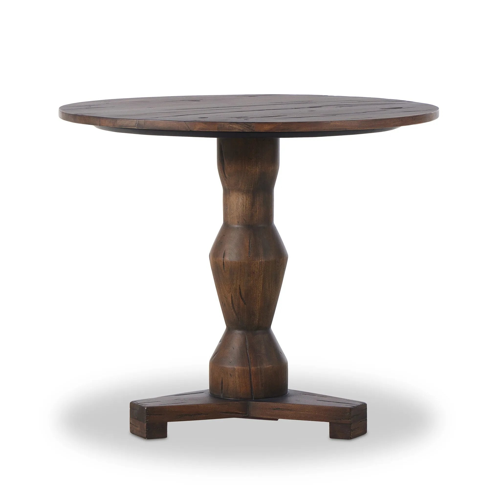 Featuring Rivi Antique Belgium Bleach End Table by Four Hands at Amethyst Home. Inspired by Romanian sculptor Constantin, a classic pedestal table of mixed character woods works a heritage look into the home.
Collection: TheoryColors: Antique Belgium BleachMaterials: Solid Mixed Reclaimed Wood Weight: 75.62 lbs. Amethyst Home provides interior design, new home construction design consulting, vintage area rugs, and lighting in the Houston metro area.