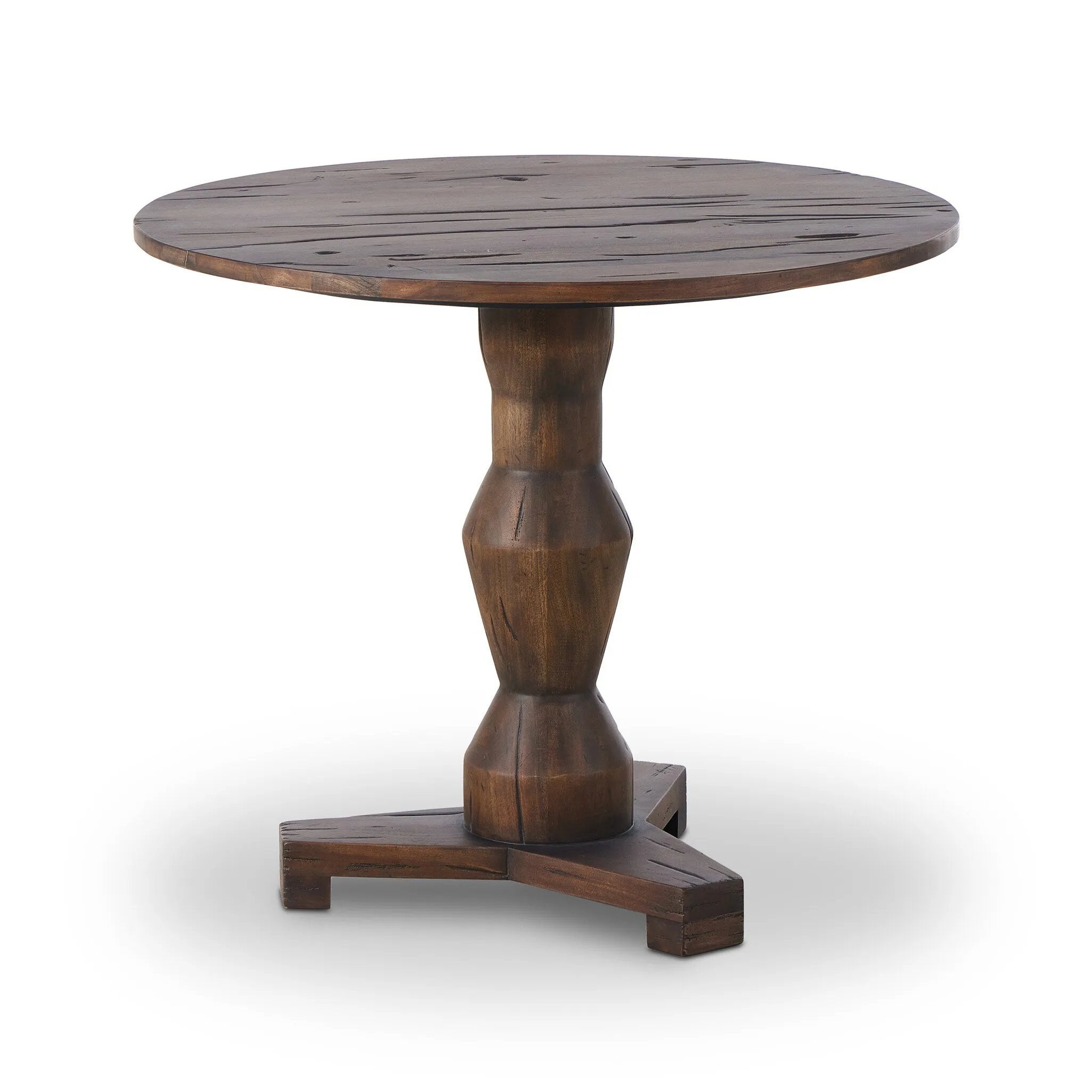 Featuring Rivi Antique Belgium Bleach End Table by Four Hands at Amethyst Home. Inspired by Romanian sculptor Constantin, a classic pedestal table of mixed character woods works a heritage look into the home.
Collection: TheoryColors: Antique Belgium BleachMaterials: Solid Mixed Reclaimed Wood Weight: 75.62 lbs. Amethyst Home provides interior design, new home construction design consulting, vintage area rugs, and lighting in the Kansas City metro area.