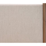 Featuring Roark Essence Natural Bed by Four Hands at Amethyst Home. Rounded, chunky dowel legs in an amber oak finish frame the neutral, linen-like upholstered headboard of this bed frame.Overall Dimensions: 86"W x 80.5"L x 48"H
Collection: BoltonColors: Amber Oak ,Amber Oak Veneer ,Essence NaturalMaterials: Solid Oak ,Thick Oak Veneer ,49Vi,22Li,18Pl,11Co . Amethyst Home provides interior design, new home construction design consulting, vintage area rugs, and lighting in the Nashville metro area.